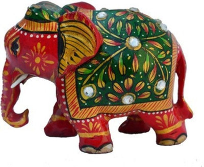 Ruchi World Gem Stone Work Painted Elephant Decorative Showpiece - 5 cm(Wooden, Multicolor)
Ruchi World Gem Stone Work Painted Elephant Decorative Showpiece - 5 cm(Wooden, Multicolor)