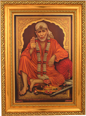 BM Traders Golden Foil Photo Of Sai Baba In Golden Frame Decorative Showpiece - 40.64 cm(Wooden, Gold)
BM Traders Golden Foil Photo Of Sai Baba In Golden Frame Decorative Showpiece - 40.64 cm(Wooden, Gold)