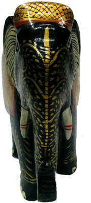Ratoomals Wooden Elephant T.Curled W/Black Gold Painted Decorative Showpiece - 7.5 cm(Wooden, Black)
Ratoomals Wooden Elephant T.Curled W/Black Gold Painted Decorative Showpiece - 7.5 cm(Wooden, Black)