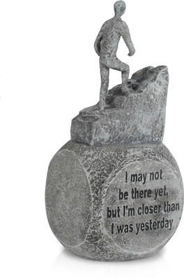 Archies Decorative Showpiece - 16 cm(Polyresin, Grey)
