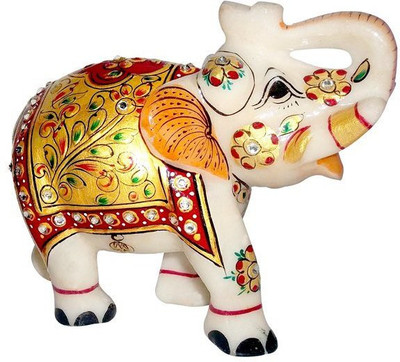 Pooja Creation Marble Elephent With Beautiful Desine And Color Handmde With Colours Decorative Showpiece - 7 cm(Stoneware, White)
Pooja Creation Marble Elephent With Beautiful Desine And Color Handmde With Colours Decorative Showpiece - 7 cm(Stoneware, White)
