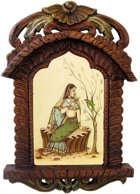 Creative Handicraft Beautiful Lady Feeding Parrot Jharokha Gift Decorative Showpiece - 12 cm(Wooden, Brown)
Creative Handicraft Beautiful Lady Feeding Parrot Jharokha Gift Decorative Showpiece - 12 cm(Wooden, Brown)