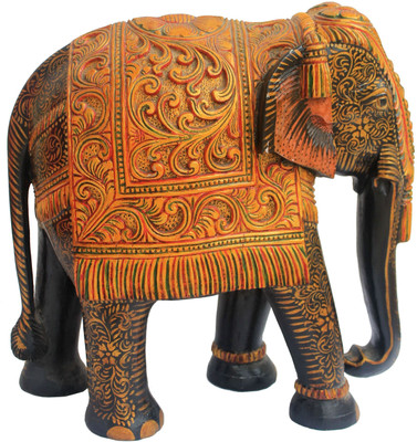 Craft International Elephant Carved Painted - 15 Inch Decorative Showpiece - 19 cm(Wooden, Multicolor)
Craft International Elephant Carved Painted - 15 Inch Decorative Showpiece - 19 cm(Wooden, Multicolor)