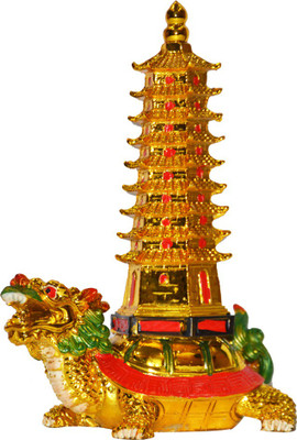 Anjalika Feng Shui Education Tower On Dragon Tortoise Decorative Showpiece - 17 cm(Polyresin, Gold)
Anjalika Feng Shui Education Tower On Dragon Tortoise Decorative Showpiece - 17 cm(Polyresin, Gold)