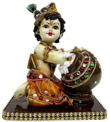Ruchi World Krishna With Makhan Matki Decorative Showpiece - 5 cm(Stoneware, Multicolor)
Ruchi World Krishna With Makhan Matki Decorative Showpiece - 5 cm(Stoneware, Multicolor)