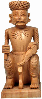 Craft Trade Handmade Wooden Rajasthani Man Decorative Showpiece - 12 cm(Wooden, Brown) 
Craft Trade Handmade Wooden Rajasthani Man Decorative Showpiece - 12 cm(Wooden, Brown)