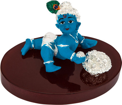Siri Creations Krishna idol Foil and Base Decorative Showpiece - 7 cm(Silver Plated, Blue)
Siri Creations Krishna idol Foil and Base Decorative Showpiece - 7 cm(Silver Plated, Blue)