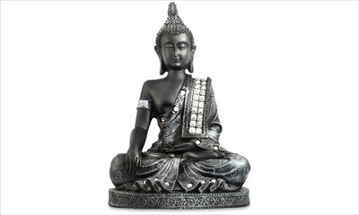 Blacksmith Silver Meditating Buddha Decorative Showpiece - 26.25 cm(Polyresin, Silver)
Blacksmith Silver Meditating Buddha Decorative Showpiece - 26.25 cm(Polyresin, Silver)