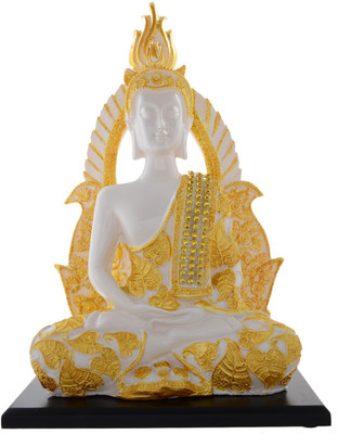 JaipurCrafts Premium Collection Lord Gautam Buddha Sitting On Chowki Decorative Showpiece - 27.78 cm(Stoneware, Wooden, White, Gold)
JaipurCrafts Premium Collection Lord Gautam Buddha Sitting On Chowki Decorative Showpiece - 27.78 cm(Stoneware, Wooden, White, Gold)