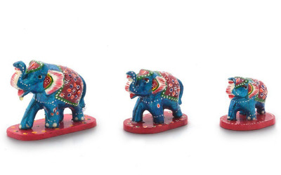 Shree Sai Handicraft Home DéCor Paper Mache 3 Piece Elephant Home Decor Gift Decorative Showpiece - 8 cm(Paper Mache, Multicolor)
Shree Sai Handicraft Home DéCor Paper Mache 3 Piece Elephant Home Decor Gift Decorative Showpiece - 8 cm(Paper Mache, Multicolor)
