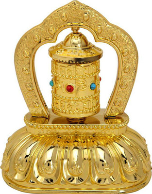 Vastu Art Vastu / Feng Shui / Buddhist Om Mani Prayer Wheel With Solar For Good Luck And Prosperity Decorative Showpiece - 12 cm(Plastic, Gold)
Vastu Art Vastu / Feng Shui / Buddhist Om Mani Prayer Wheel With Solar For Good Luck And Prosperity Decorative Showpiece - 12 cm(Plastic, Gold)