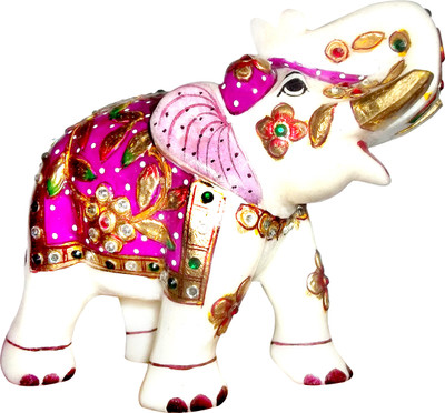 GAC Trend Meenakari Makrana Marble Elephant Decorative Showpiece - 12 cm(Stoneware, Pink)
GAC Trend Meenakari Makrana Marble Elephant Decorative Showpiece - 12 cm(Stoneware, Pink)