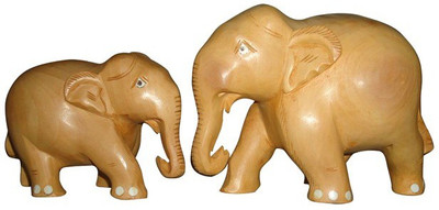 ByCue Elephant Artifact Pack Of 2 Decorative Showpiece - 12.5 cm(Wooden, Brown) 
ByCue Elephant Artifact Pack Of 2 Decorative Showpiece - 12.5 cm(Wooden, Brown)