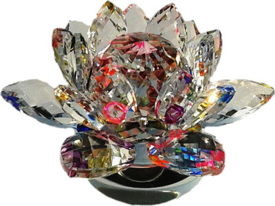 Gooddeals Glittering Crystal Lotus Flower Decorative Showpiece - 7 cm(Crystal, Multicolor)
Gooddeals Glittering Crystal Lotus Flower Decorative Showpiece - 7 cm(Crystal, Multicolor)