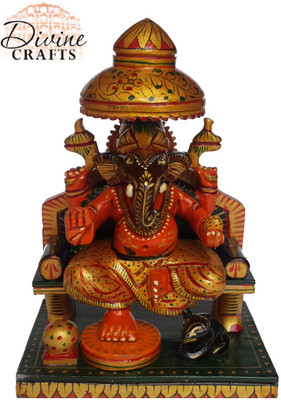 DivineCrafts Colorful Sitting Lord Ganesha showpiece Decorative Showpiece - 15 cm(Wooden, Multicolor)
DivineCrafts Colorful Sitting Lord Ganesha showpiece Decorative Showpiece - 15 cm(Wooden, Multicolor)