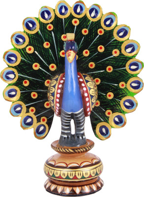 Adaa Whitewood - Gold Painted Peacock (Height - 6 Inches) Decorative Showpiece - 14 cm(Wooden, Brown)
Adaa Whitewood - Gold Painted Peacock (Height - 6 Inches) Decorative Showpiece - 14 cm(Wooden, Brown)