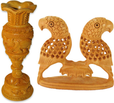 Shree Sai Handicraft Parrot Combo Gift Decorative Showpiece - 10 cm(Wooden, Yellow)
Shree Sai Handicraft Parrot Combo Gift Decorative Showpiece - 10 cm(Wooden, Yellow)