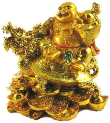 Pandit NM Shrimali Laughing Buddha With Dragon Decorative Showpiece - 7.5 cm(Polyresin, Gold)
Pandit NM Shrimali Laughing Buddha With Dragon Decorative Showpiece - 7.5 cm(Polyresin, Gold)