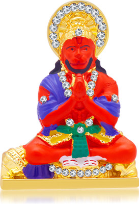 Kulin Lord Hanuman | Bajrangbali Idol For Car Dashboard | Home Decor | Gifting Decorative Showpiece - 4 cm(Gold Plated, Orange)
Kulin Lord Hanuman | Bajrangbali Idol For Car Dashboard | Home Decor | Gifting Decorative Showpiece - 4 cm(Gold Plated, Orange)