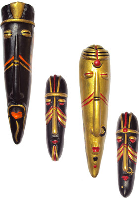 Hand Artz Terracotta Handmade Wall Hanging Home Decorative Tribal King Queen Mask Combo Decorative Showpiece - 28 cm(Terracotta, Multicolor)
Hand Artz Terracotta Handmade Wall Hanging Home Decorative Tribal King Queen Mask Combo Decorative Showpiece - 28 cm(Terracotta, Multicolor)