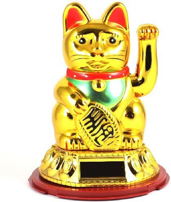 Ehatti Feng Shui Chinese Hand Waving Solar Cat Decorative Showpiece - 12 cm(Plastic, Gold)
Ehatti Feng Shui Chinese Hand Waving Solar Cat Decorative Showpiece - 12 cm(Plastic, Gold)