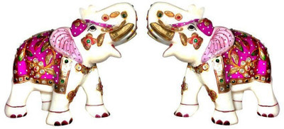 Anshul Fashion Pink Marble Elephant Pair Decorative Showpiece - 7.5 cm(Stoneware, Pink)
Anshul Fashion Pink Marble Elephant Pair Decorative Showpiece - 7.5 cm(Stoneware, Pink)