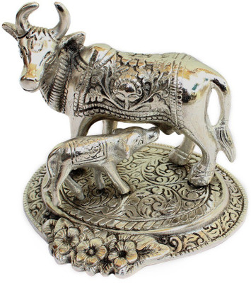 AnD Artvilla Rajasthani Handicraft Traditional Decorative Silver Metal Cow and Calf Decorative Showpiece - 12.5 cm(Aluminium, Multicolor)
AnD Artvilla Rajasthani Handicraft Traditional Decorative Silver Metal Cow and Calf Decorative Showpiece - 12.5 cm(Aluminium, Multicolor)