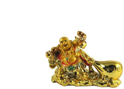 ShubhBhakti Laughing Buddha Dragging Money Potli- Energized Decorative Showpiece - 10 cm(Polyresin, Gold)
ShubhBhakti Laughing Buddha Dragging Money Potli- Energized Decorative Showpiece - 10 cm(Polyresin, Gold)