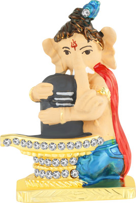Kulin God Ganesh | Ganpati | Lord Ganesha Idol With Shivling- Statue Gift item Decorative Showpiece - 3.7 cm(Gold Plated, Multicolor)
Kulin God Ganesh | Ganpati | Lord Ganesha Idol With Shivling- Statue Gift item Decorative Showpiece - 3.7 cm(Gold Plated, Multicolor)