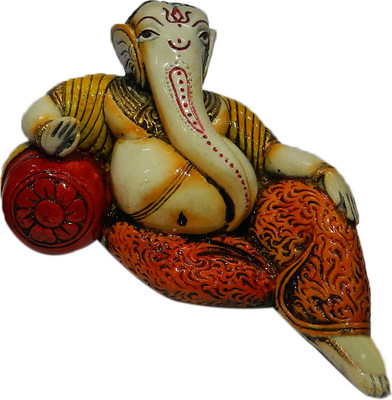 The Nodding Head Lord Ganesha Reclining Statue Decorative Showpiece - 9 cm(Polyresin, Multicolor)
The Nodding Head Lord Ganesha Reclining Statue Decorative Showpiece - 9 cm(Polyresin, Multicolor)