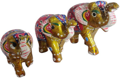 DELIHIKE Decorative Showpiece - 15 cm(Wooden, Yellow)
