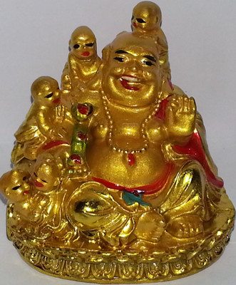 pari collections Laughing Buddha With Children/Kids Fulfilling laughing Buddha, Gift for women Decorative Showpiece - 10 cm(Polyresin, Gold)
pari collections Laughing Buddha With Children/Kids Fulfilling laughing Buddha, Gift for women Decorative Showpiece - 10 cm(Polyresin, Gold)