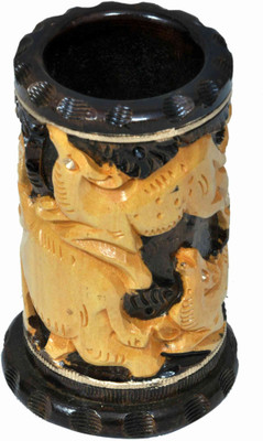 Craft Trade Brown Handmade Karvin shikar Design Wooden Pen Holder Decorative Showpiece - 12 cm(Wooden, Multicolor)
Craft Trade Brown Handmade Karvin shikar Design Wooden Pen Holder Decorative Showpiece - 12 cm(Wooden, Multicolor)