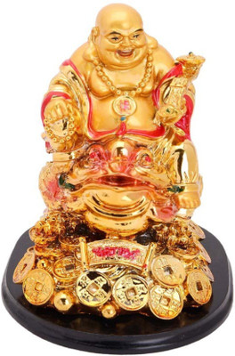 Creative Gifts Laughing Buddha Sitting on Money Frog Decorative Showpiece - 12 cm(Polyresin, Multicolor)
Creative Gifts Laughing Buddha Sitting on Money Frog Decorative Showpiece - 12 cm(Polyresin, Multicolor)