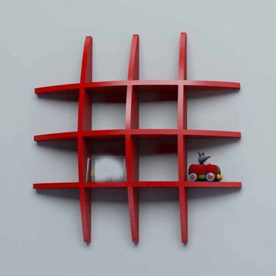 Wooden Art & Toys MDF Wall Shelf(Number of Shelves - 9)