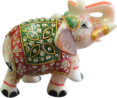 Artist Haat Marble Elephant Sculpture Design 2 with carving and painting. Decorative Showpiece - 12 cm(Stoneware, Multicolor)
Artist Haat Marble Elephant Sculpture Design 2 with carving and painting. Decorative Showpiece - 12 cm(Stoneware, Multicolor)