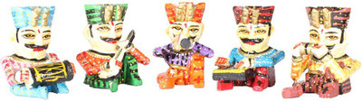 Apkamart Handcrafted Wooden Decorative Musicians - 4 Inch Height - Set of 5 - for Romm Decor and Gifts Decorative Showpiece - 10 cm(Wooden, Multicolor) 
Apkamart Handcrafted Wooden Decorative Musicians - 4 Inch Height - Set of 5 - for Romm Decor and Gifts Decorative Showpiece - 10 cm(Wooden, Multicolor)