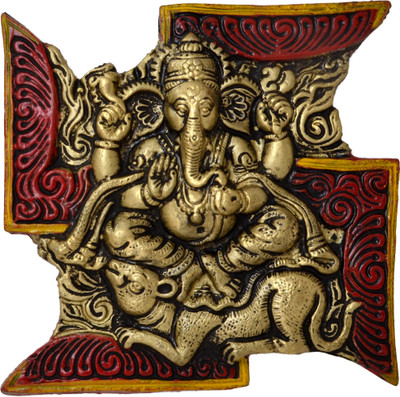 Handecor Swastik Ganesha Wall Hanging Decorative Showpiece - 18 cm(Aluminium, Multicolor)
Handecor Swastik Ganesha Wall Hanging Decorative Showpiece - 18 cm(Aluminium, Multicolor)