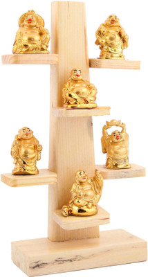 JaipurCrafts Laughing Buddha Statue (Six) Decorative Showpiece - 30.48 cm(Wooden, Ceramic, Brown, Gold)
JaipurCrafts Laughing Buddha Statue (Six) Decorative Showpiece - 30.48 cm(Wooden, Ceramic, Brown, Gold)