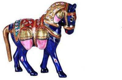 Etsi Bitsi Metal Meenakari Horse Showpiece Decorative Showpiece - 7 cm(Aluminium, Multicolor)
Etsi Bitsi Metal Meenakari Horse Showpiece Decorative Showpiece - 7 cm(Aluminium, Multicolor)
