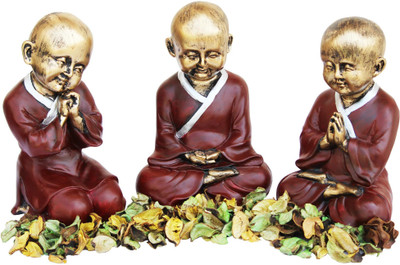 Craft Junction Set of 3 Baby Monk Buddha Decorative Showpiece - 18 cm(Polyresin, Multicolor)
Craft Junction Set of 3 Baby Monk Buddha Decorative Showpiece - 18 cm(Polyresin, Multicolor)