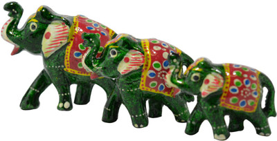 Crafts For You Elephant Set of 3 Decorative Showpiece - 7.5 cm(Polyresin, Multicolor, Pink, Green)
Crafts For You Elephant Set of 3 Decorative Showpiece - 7.5 cm(Polyresin, Multicolor, Pink, Green)