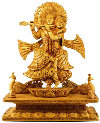 Collectible India 12 inch Large Dancing Wooden Statue Intricately Handcarved Export Quality Sculpture Beautiful Hare Ram Hare Krishna Decorative Showpiece - 30.48 cm(Wooden, Gold, Brown)
Collectible India 12 inch Large Dancing Wooden Statue Intricately Handcarved Export Quality Sculpture Beautiful Hare Ram Hare Krishna Decorative Showpiece - 30.48 cm(Wooden, Gold, Brown)
