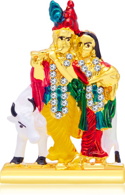 Kulin Radha Krishna With Cow For Car Dashboard | Idols For Car Dashboard | Home Decor Decorative Showpiece - 3 cm(Gold Plated, Multicolor)
Kulin Radha Krishna With Cow For Car Dashboard | Idols For Car Dashboard | Home Decor Decorative Showpiece - 3 cm(Gold Plated, Multicolor)
