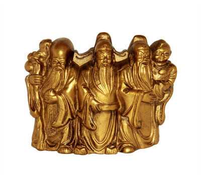 vashoppee Vastu / Feng Shui / Small Fuk Luk Sau For Family Protection And Health Wealth Or Happiness Decorative Showpiece - 7 cm(Polyresin, Gold)
vashoppee Vastu / Feng Shui / Small Fuk Luk Sau For Family Protection And Health Wealth Or Happiness Decorative Showpiece - 7 cm(Polyresin, Gold)