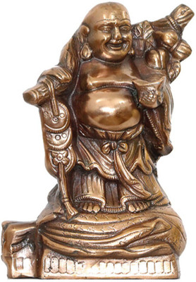 Apkamart APKAMART Handcrafted Laughing Buddha in Metal - With Money Coin - Handcrafted Feng Shui Article for Wealth and Happiness - 9 Inch Decorative Showpiece - 24 cm(Cast Iron, Copper)
Apkamart APKAMART Handcrafted Laughing Buddha in Metal - With Money Coin - Handcrafted Feng Shui Article for Wealth and Happiness - 9 Inch Decorative Showpiece - 24 cm(Cast Iron, Copper)