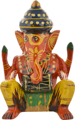 HIDEANDSILK Musical Ganesh with Drum Decorative Showpiece - 7 cm(Wooden, Multicolor)
HIDEANDSILK Musical Ganesh with Drum Decorative Showpiece - 7 cm(Wooden, Multicolor)