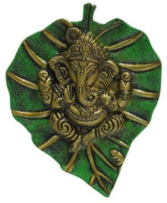 JaipurCrafts Lord Ganesha On Green Leaf Wall Hanging Decorative Showpiece - 19 cm(Aluminium, Green, Gold)
JaipurCrafts Lord Ganesha On Green Leaf Wall Hanging Decorative Showpiece - 19 cm(Aluminium, Green, Gold)