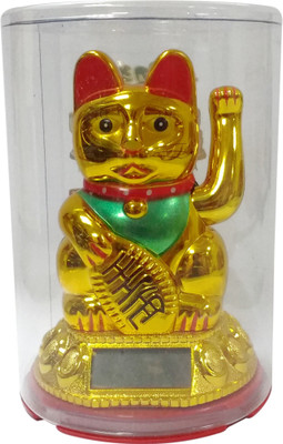 Starstell Fengshui Plastic Made Solar Power Enabled Lucky Welcome Cat Decorative Showpiece - 12 cm(Plastic, Gold)
Starstell Fengshui Plastic Made Solar Power Enabled Lucky Welcome Cat Decorative Showpiece - 12 cm(Plastic, Gold)