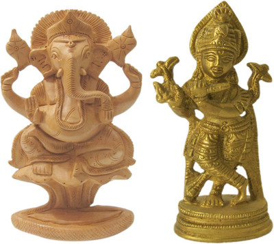 Shree Sai Handicraft Lord Ganesha Combo Gift Decorative Showpiece - 14 cm(Wooden, Yellow)
Shree Sai Handicraft Lord Ganesha Combo Gift Decorative Showpiece - 14 cm(Wooden, Yellow)